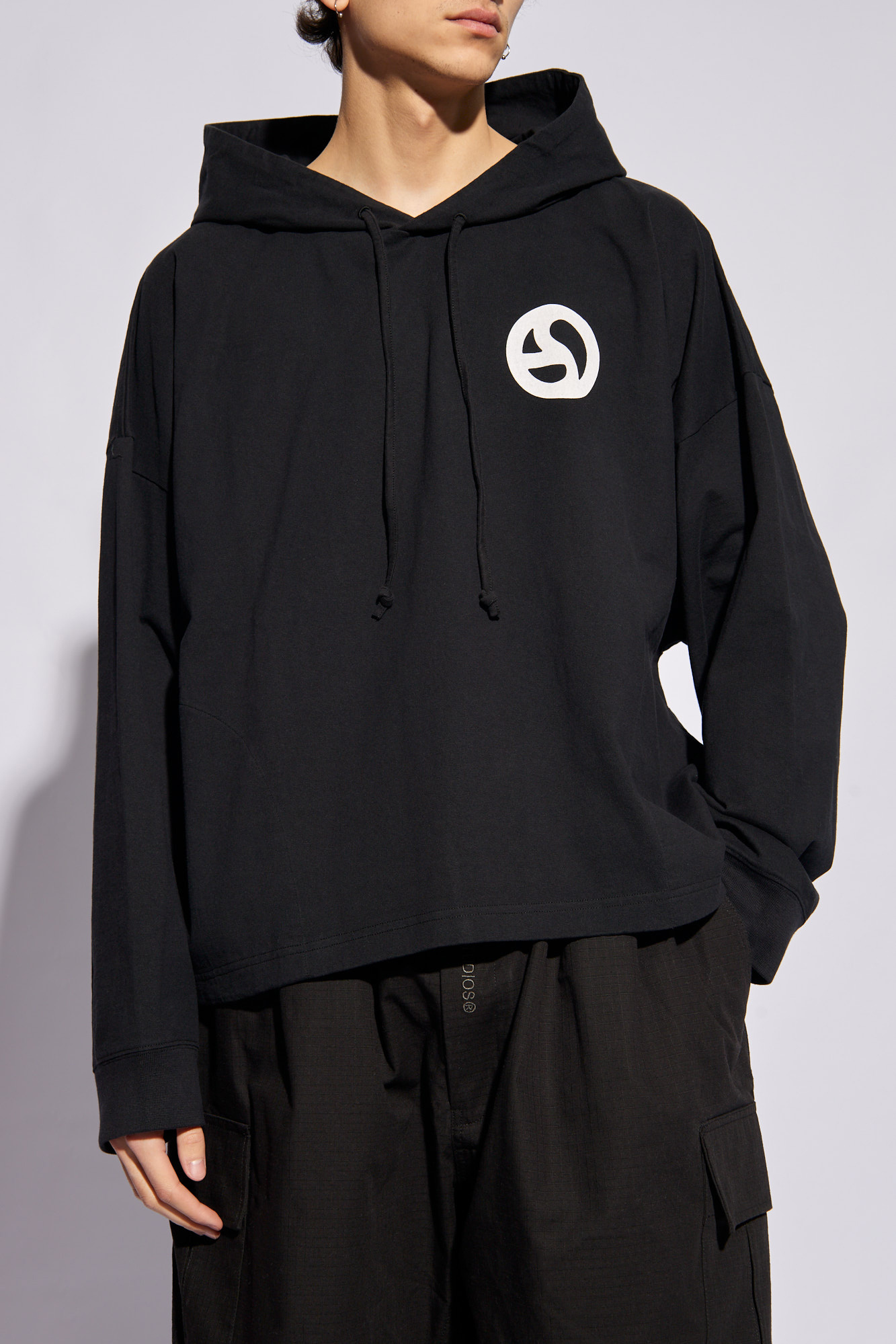 SchaferandweinerShops SX - Black Hoodie with logo Acne